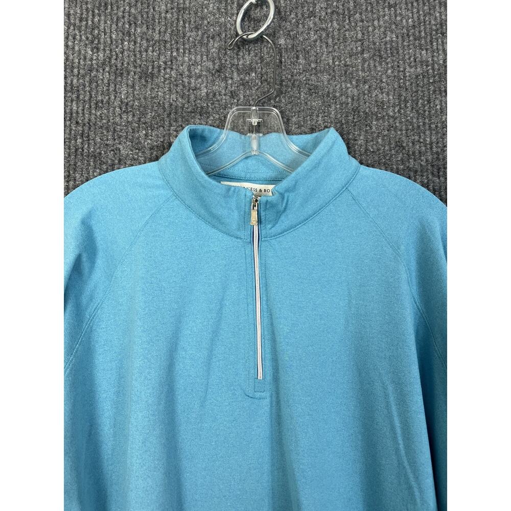 Holderness & Bourne Shirt Mens XL Blue 1/4 Zip Long Sleeve Performance Golf - Picture 2 of 12